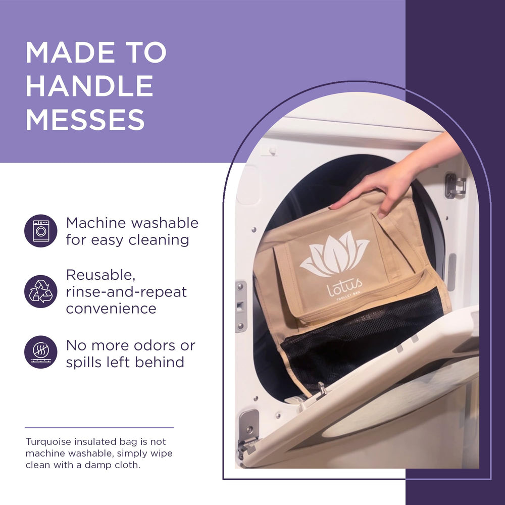 Lotus Original Trolley Bags wine and egg pockets protect fragile items.