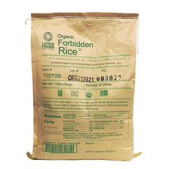 Lotus Foods Forbidden Rice bulk 11 lb bag, great for meal prep and family dinners.