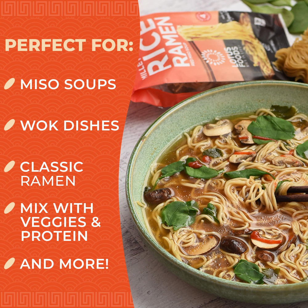 Lotus Foods non-GMO, dairy-free, vegan-friendly bundles for wholesome dinners.