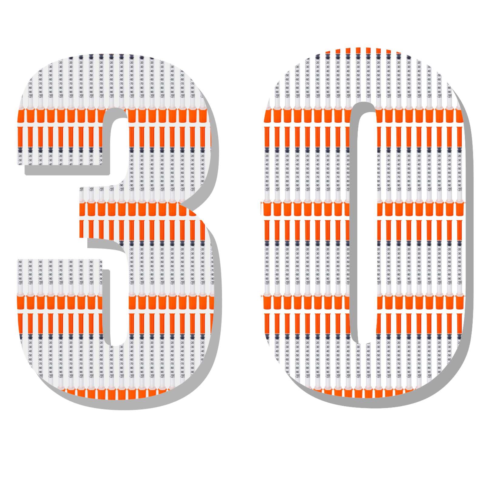 Loucoia 30-pack syringes ready for classroom or workshop use.
