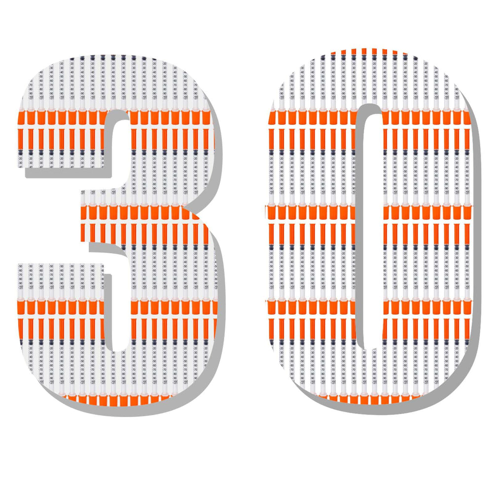 Loucoia 30-pack syringes ready for classroom or workshop use.