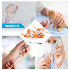 Loucoia syringe scale is clear for easy reading during experiments.