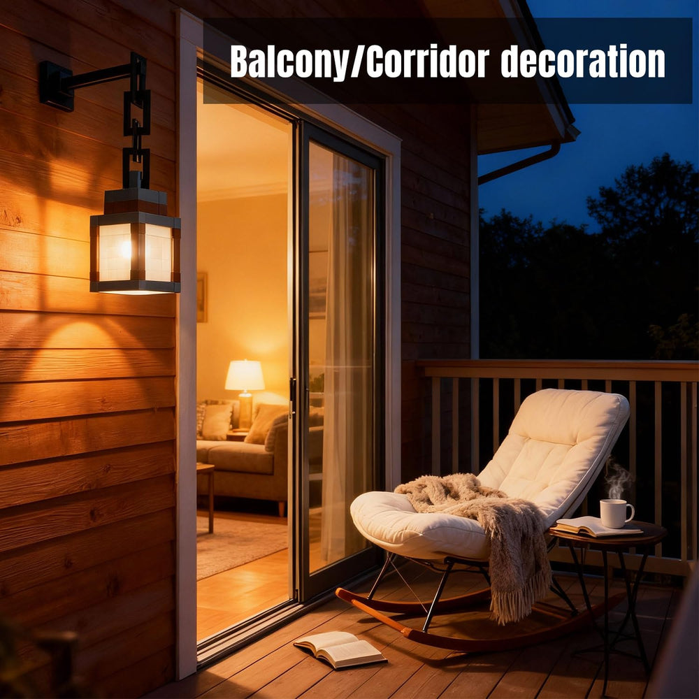LOUHH Pixelated Lantern Night Light remote control makes color changes effortless from afar.