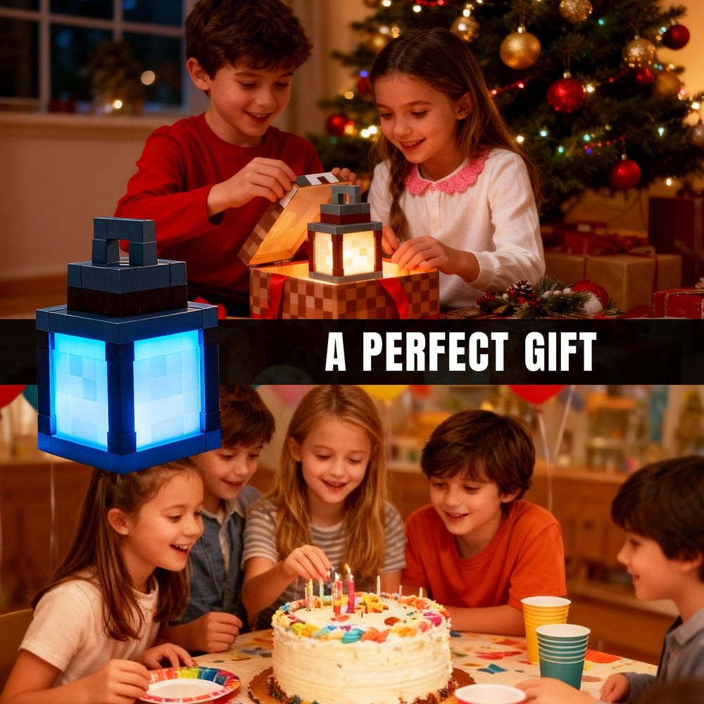LOUHH Pixelated Lantern Night Light makes a charming gift for teens and families.