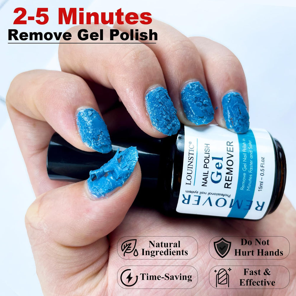 Louinstic at-home nail removal setup hinting salon-quality results