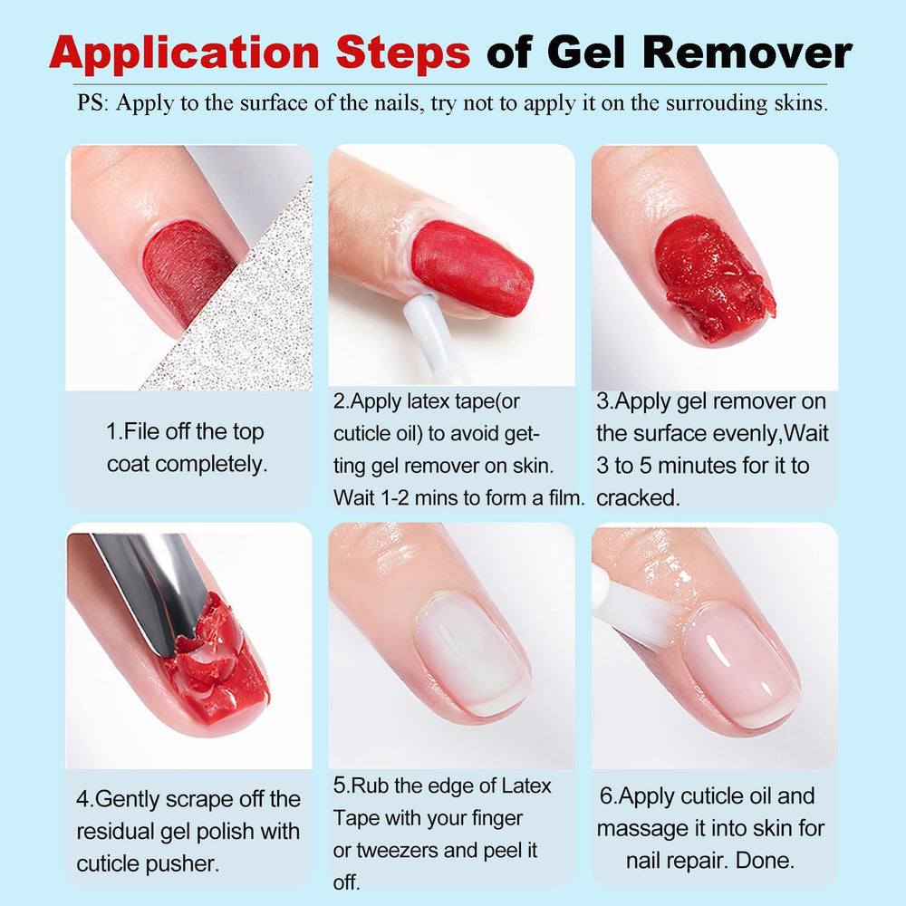 Louinstic easy removal steps visual for quick home polish removal