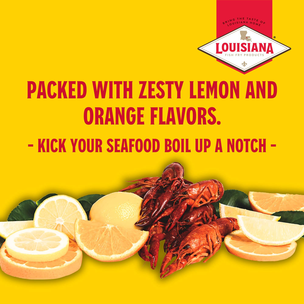 Louisiana Fish Fry Zesty Citrus Boil Booster shrimp boil flavor boost