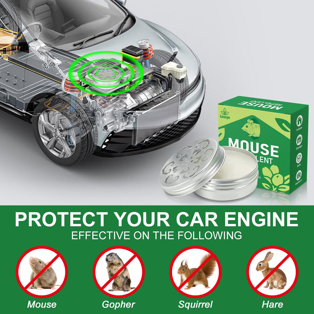 Lousye rodent repellent multi-scenario use for home, garage, and storage.