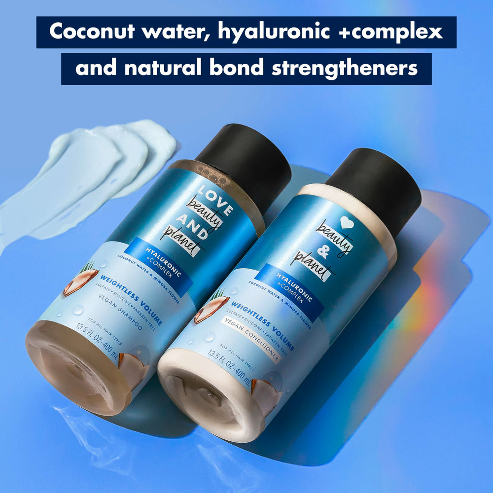 Love Beauty and Planet cruelty-free-label details vegan, sulfate-free formula.