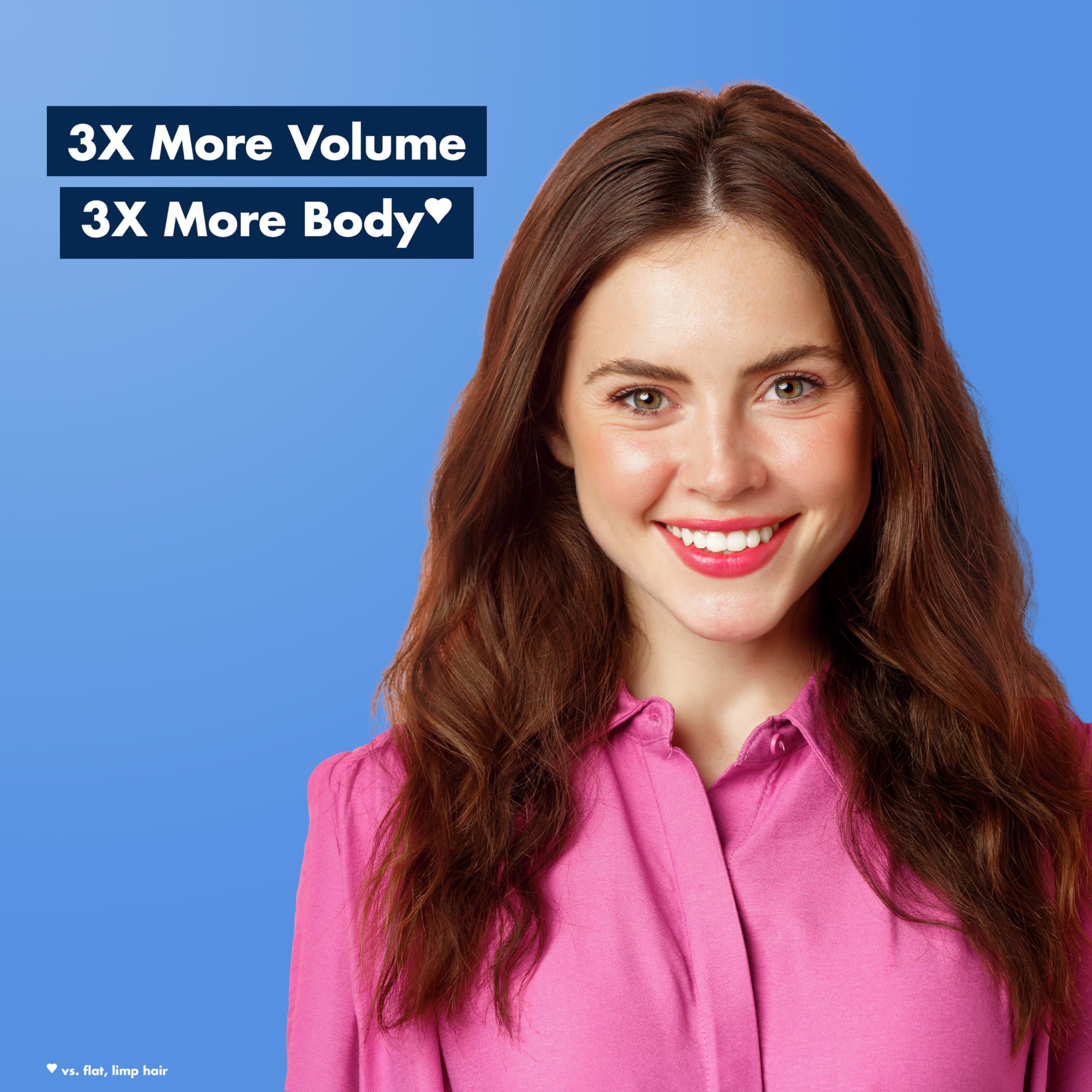 Love Beauty and Planet hyaluronic-complex graphic illustrates lightweight hydration for hair.