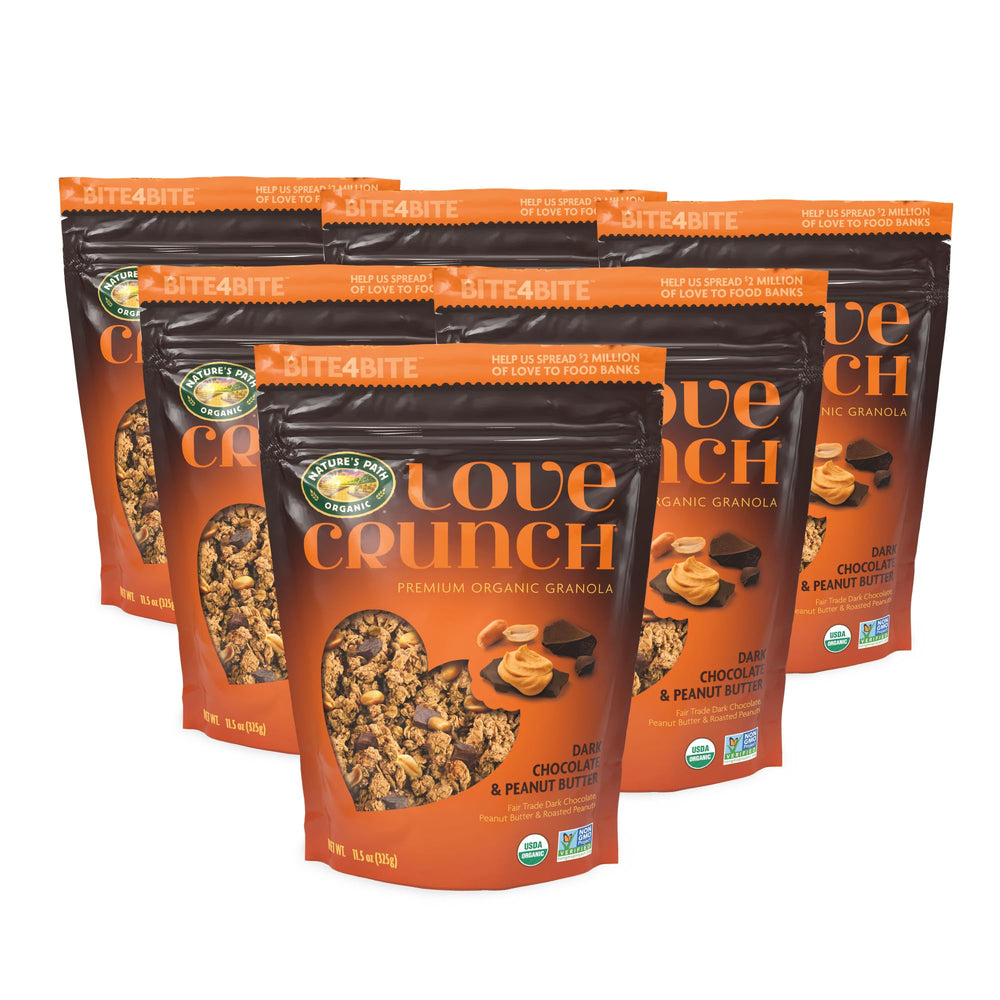 Love Crunch whole-grain oats provide hearty texture and fiber.