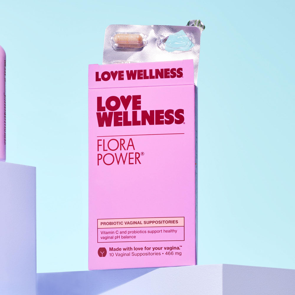 Love Wellness Flora Power texture close-up showing smooth insert design