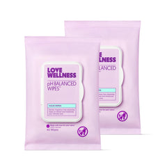 Love Wellness pH Balancing Wipes pack for daily intimate cleansing.