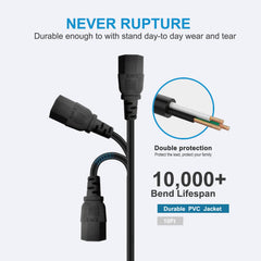 Love your yy 10ft AC power cord with durable PVC insulation for long-lasting use.