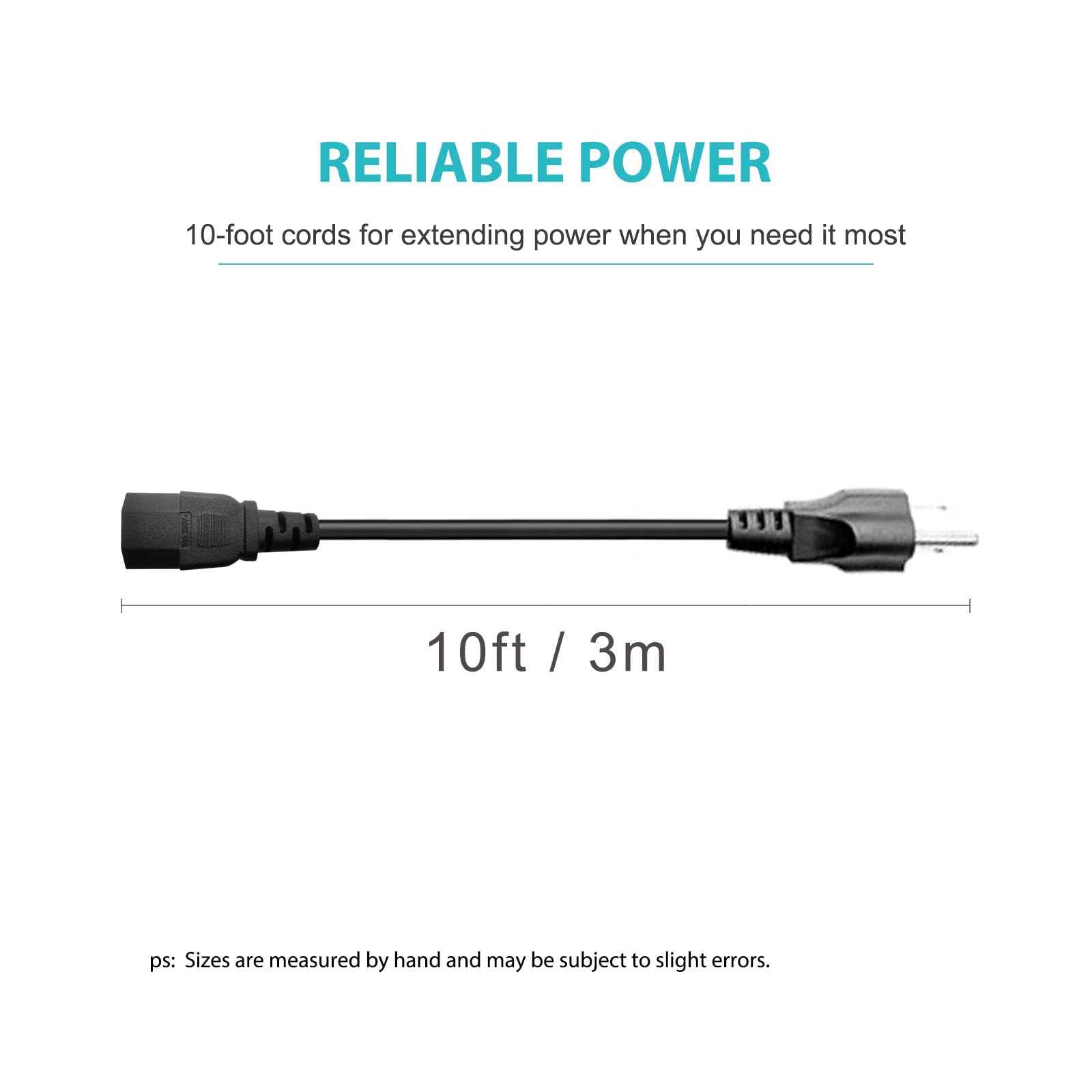 Love your yy 10ft cord in packaging, ready for quick replacement.