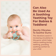 LoveHugs vibrating sensory chew toy close-up silicone, safe materials.