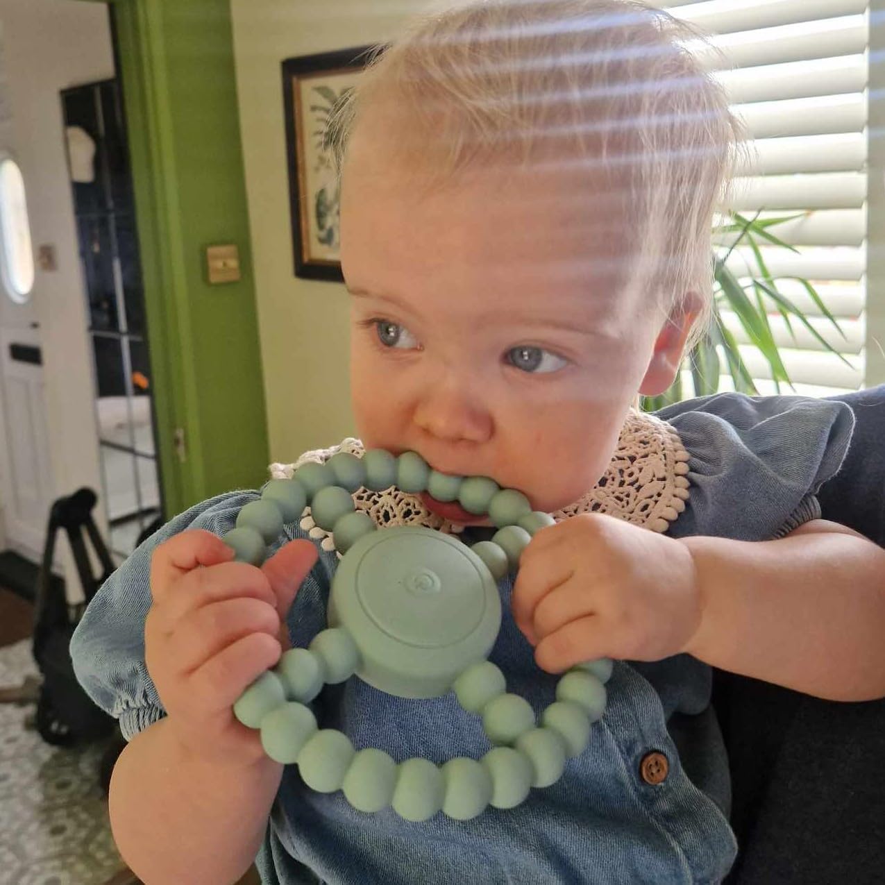 LoveHugs vibrating sensory chew toy safe materials, BPA-free silicone.