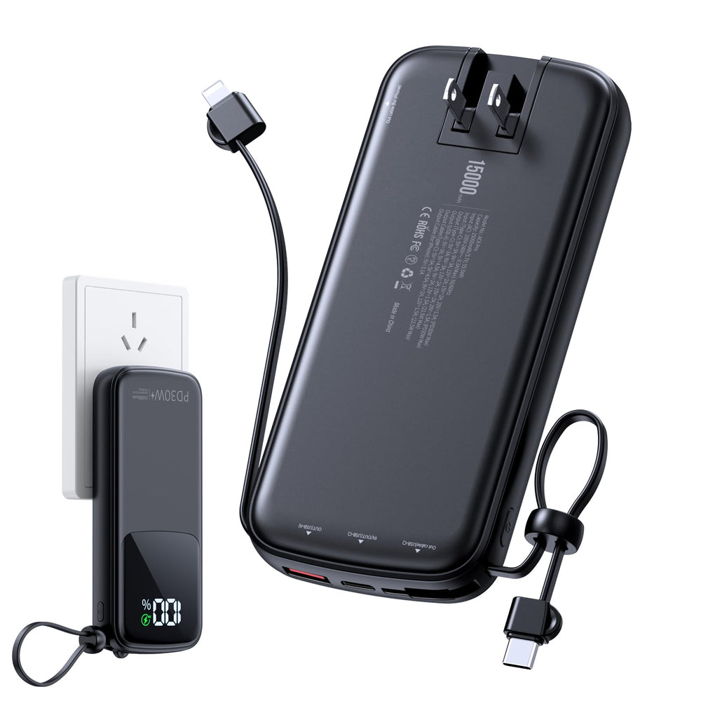 LOVELEDI portable charger 15000mAh, compact power for on-the-go charging.