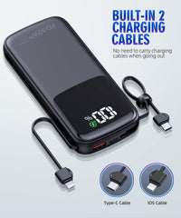 LOVELEDI portable charger LED display shows remaining battery at a glance.