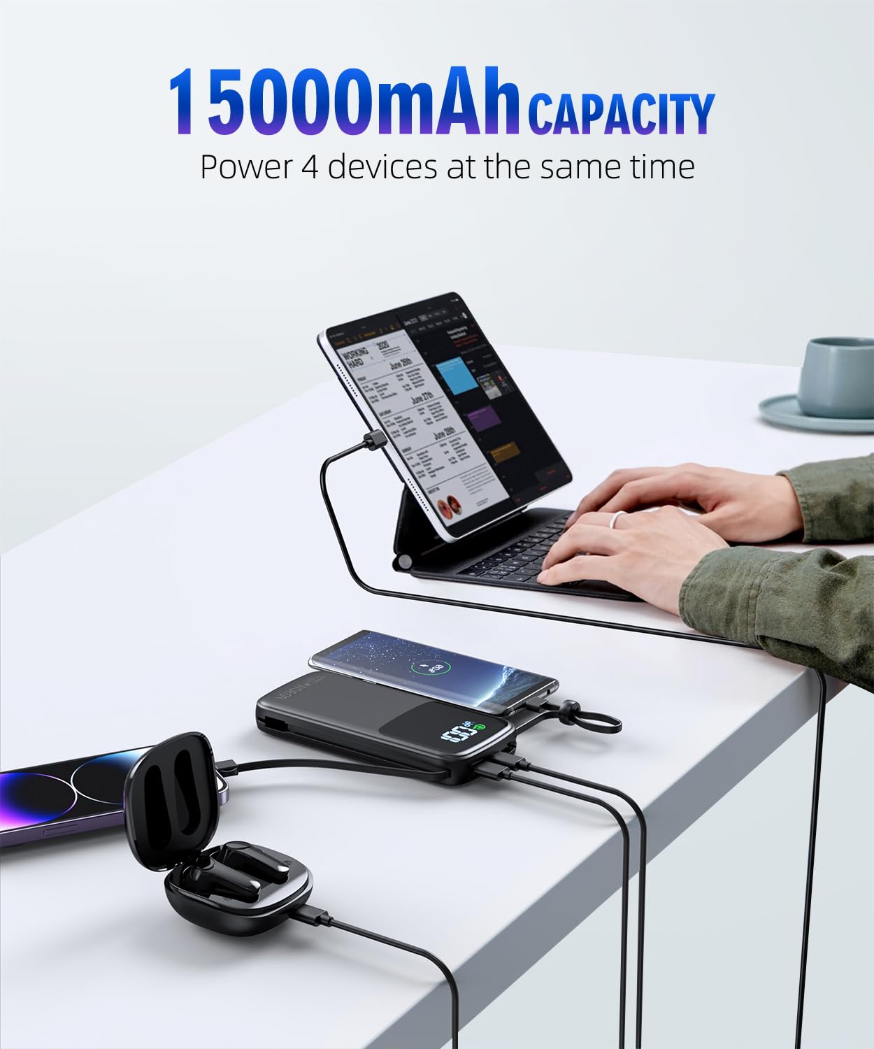 LOVELEDI portable charger ideal for travel and daily routines.