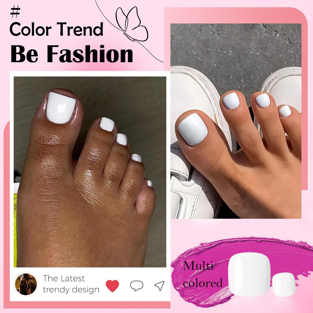LoveOurHome white toenails as a thoughtful gift idea for style lovers