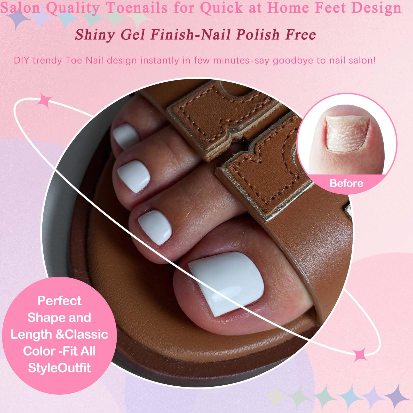 LoveOurHome twelve sizes fit most toes for a comfortable look