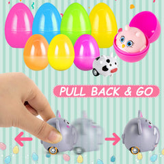 LovesTown large pullback cars with colorful animal themes for durable fun