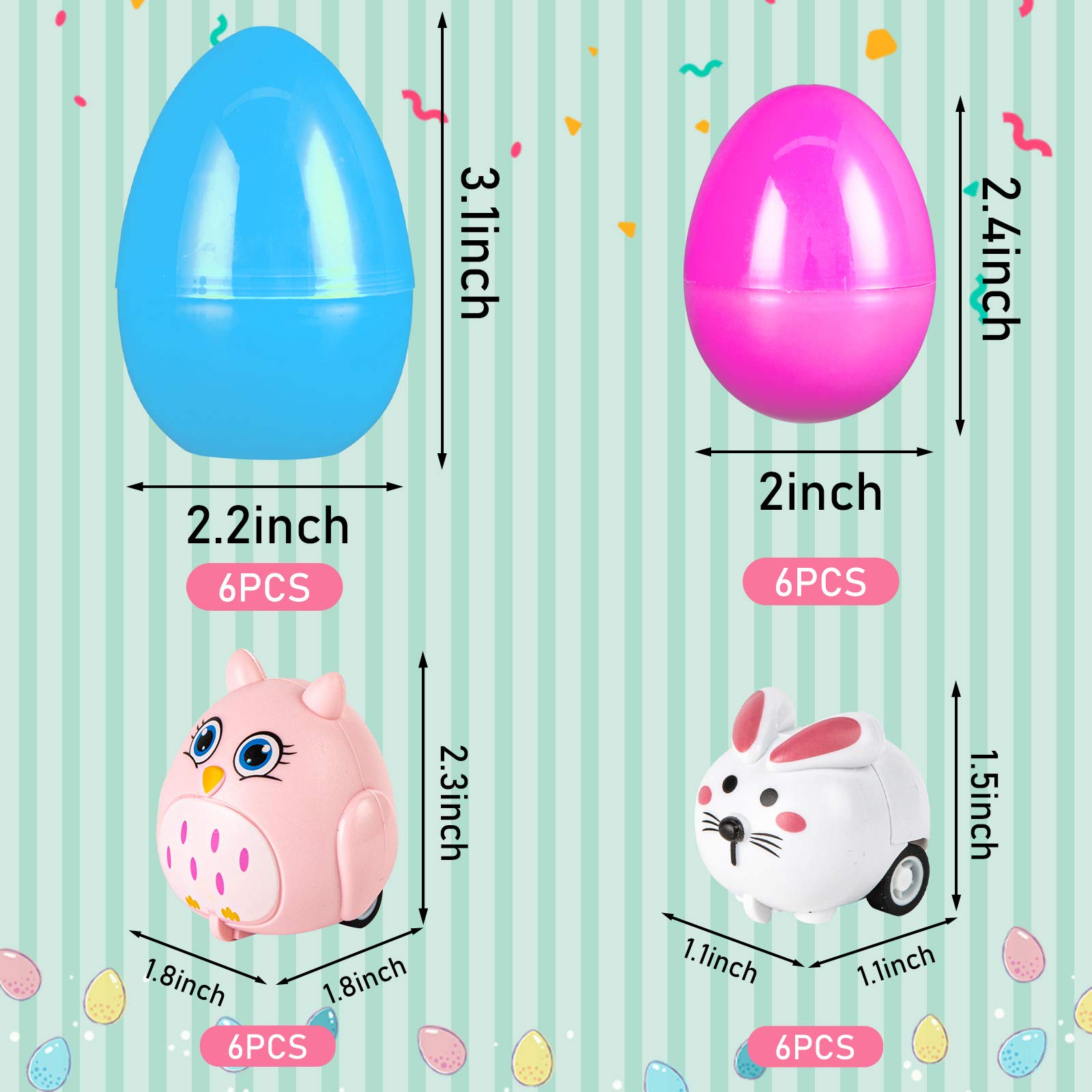 LovesTown small pullback cars in animal shapes for battery-free play
