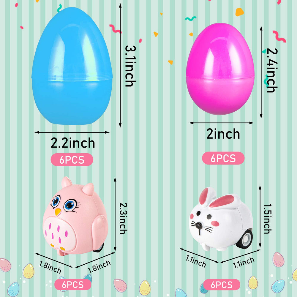 LovesTown small pullback cars in animal shapes for battery-free play
