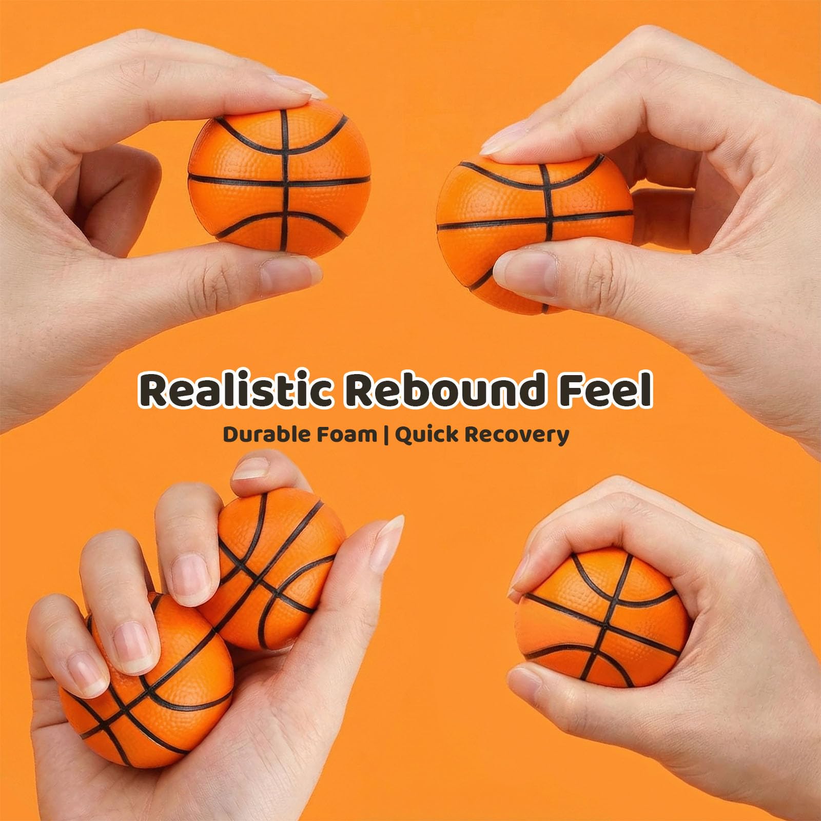 LovesTown basketball stress ball texture close-up highlighting wear-resistant surface for daily use.