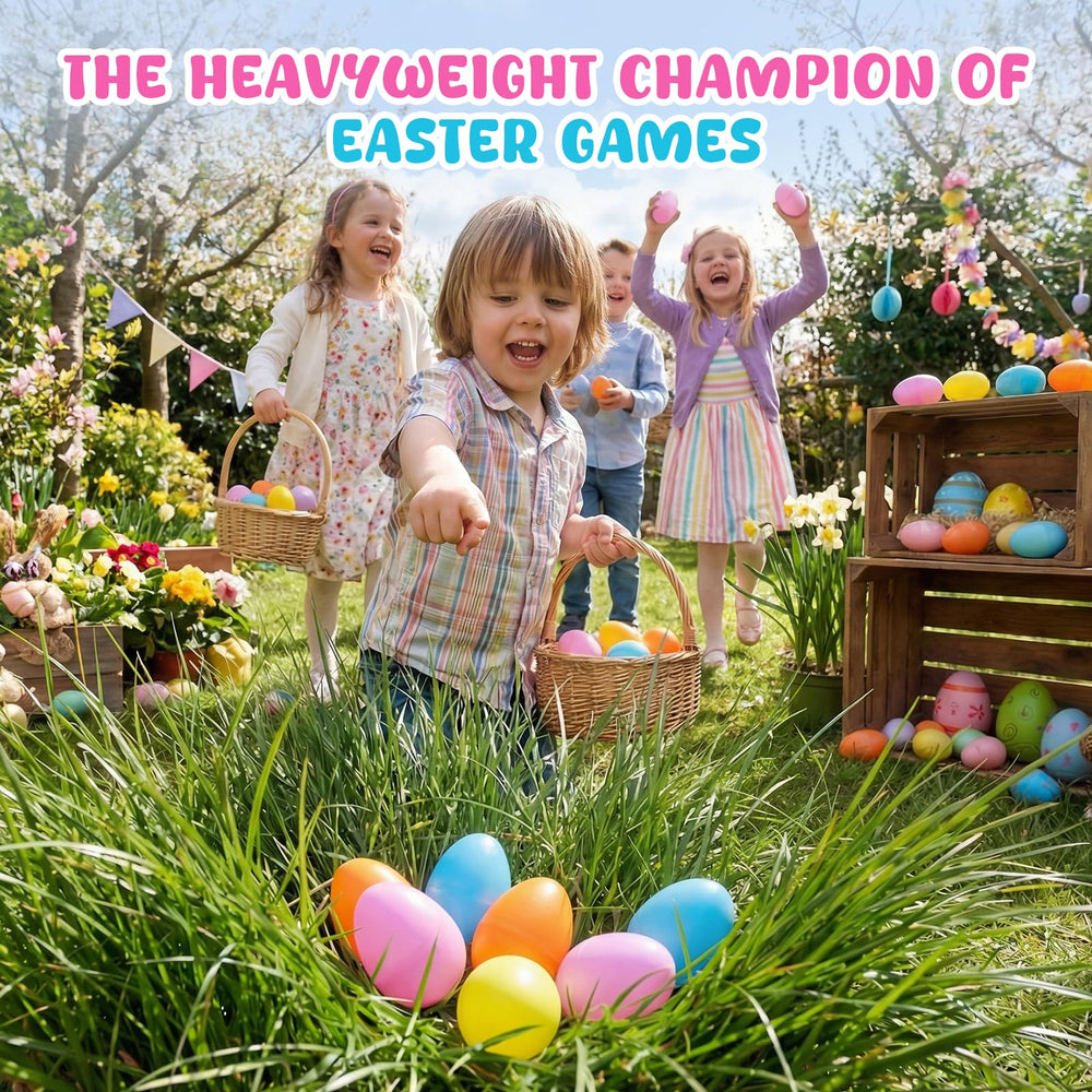 LovesTown plastic egg shakers in a child's hand demonstrating grip