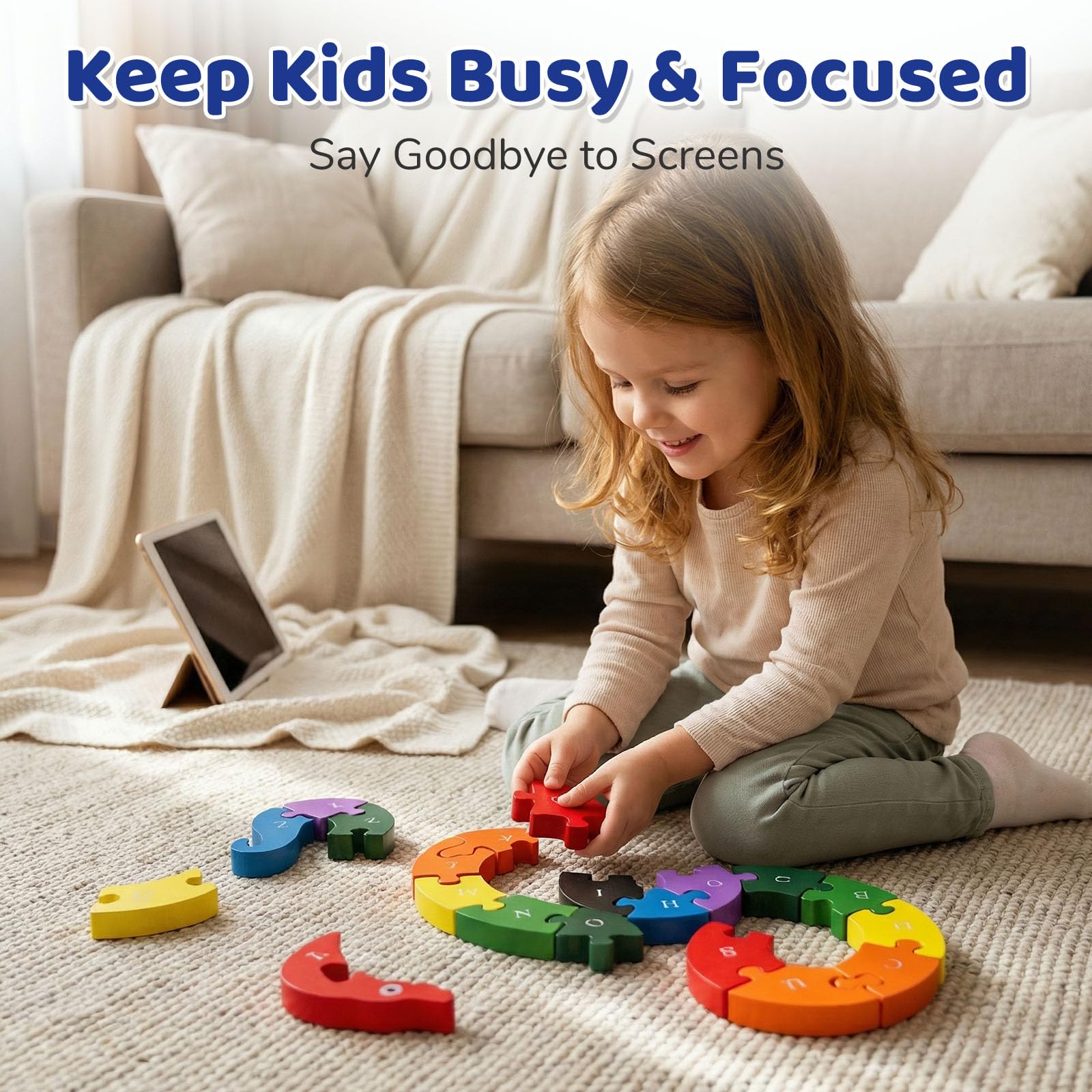 LovesTown chunky pieces designed for small hands and easy grasp