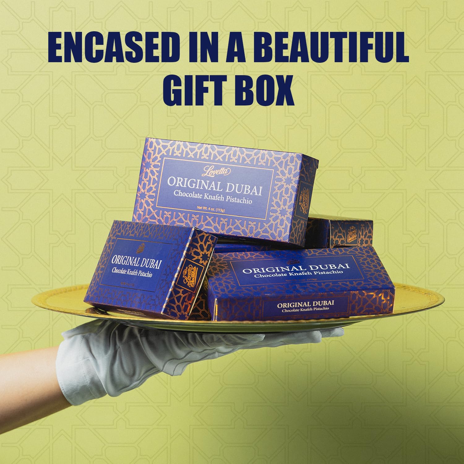 Lovetta Dubai blue gift box presents a sophisticated treat for special occasions