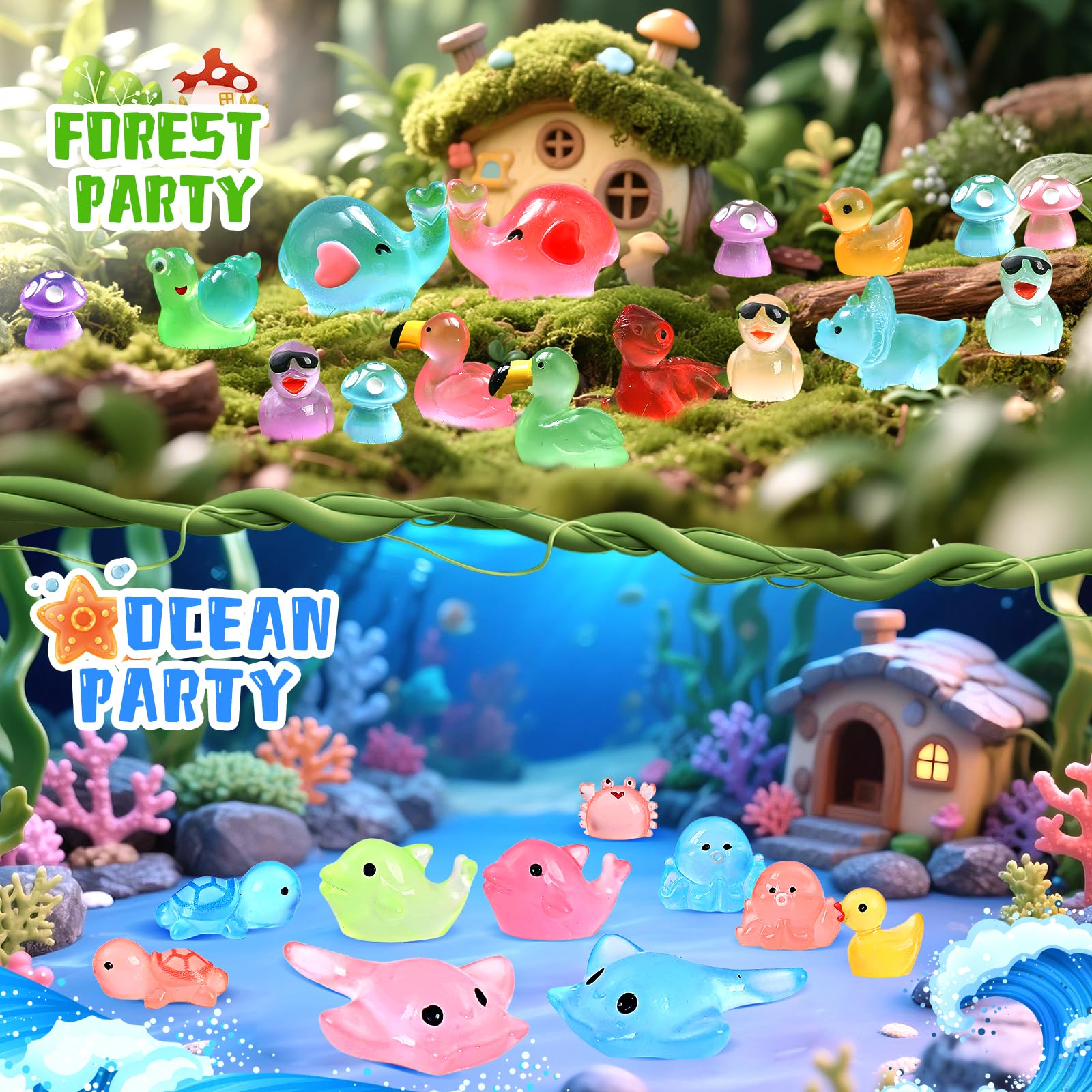 LOVEXIRAN dollhouse mini resin animals for imaginative scenes
