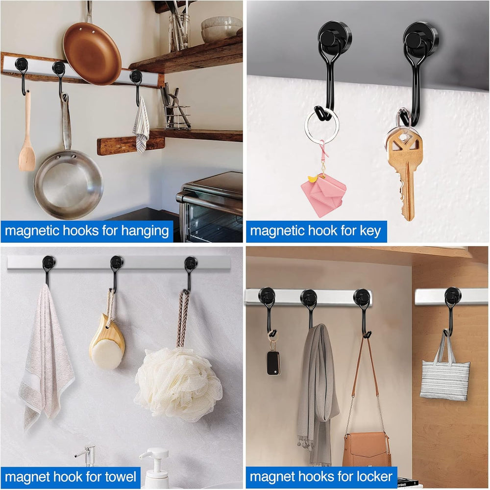 LOVIMAG hook on metal wall adds storage in any room.