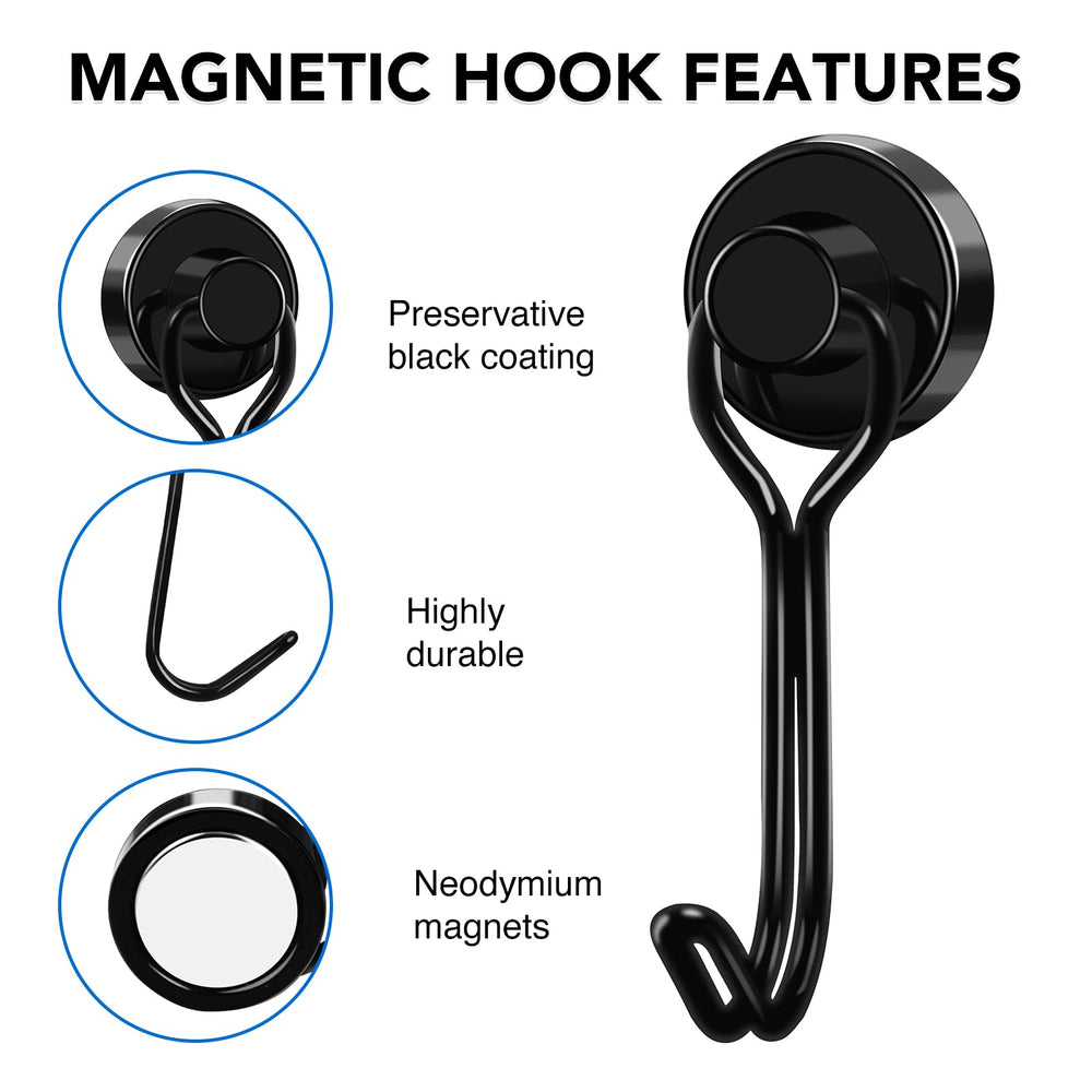 LOVIMAG magnet hook keeps keys, hats, and tools neatly stored in an office.