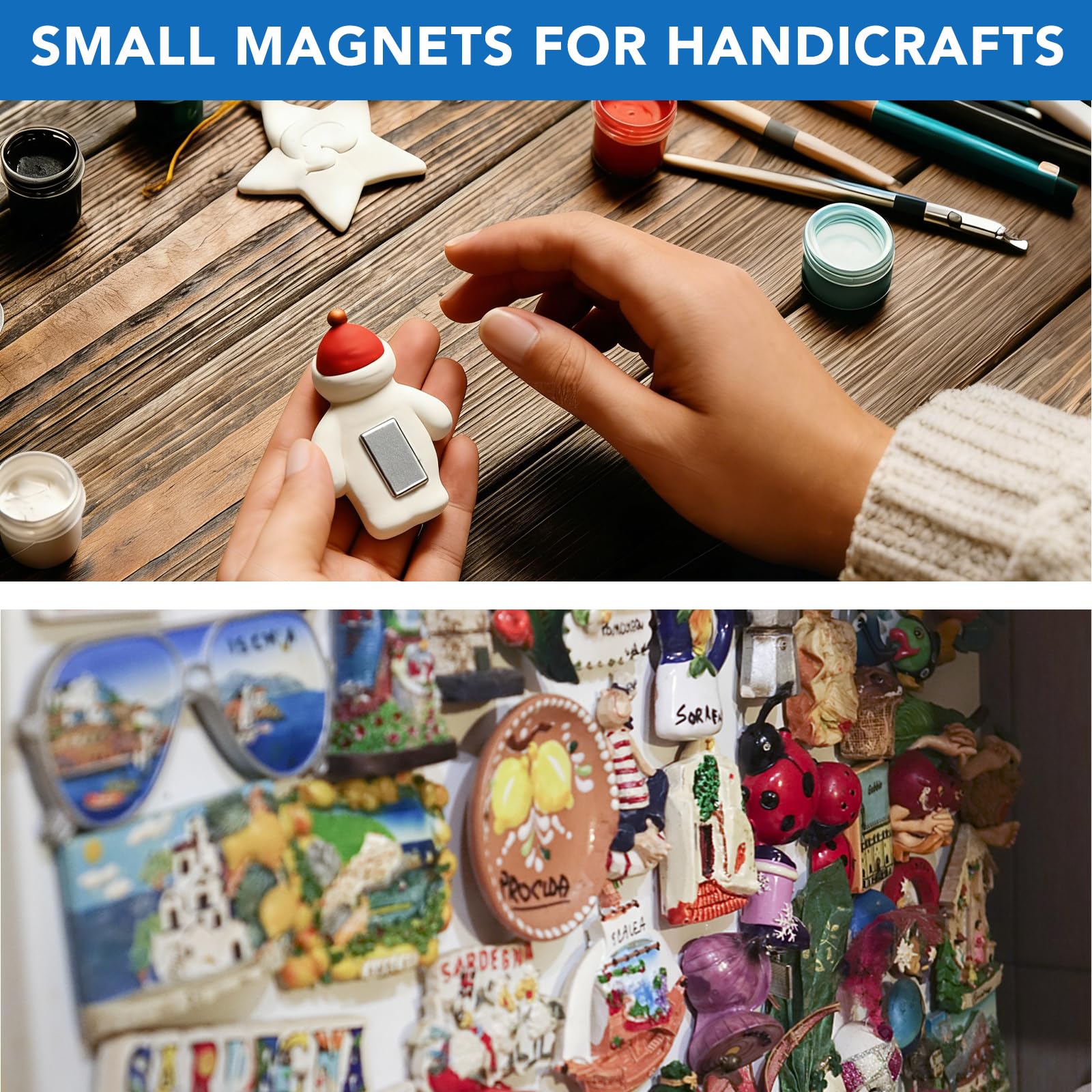 LOVIMAG magnets on fridge demonstrate reliable hold for photos and notes.