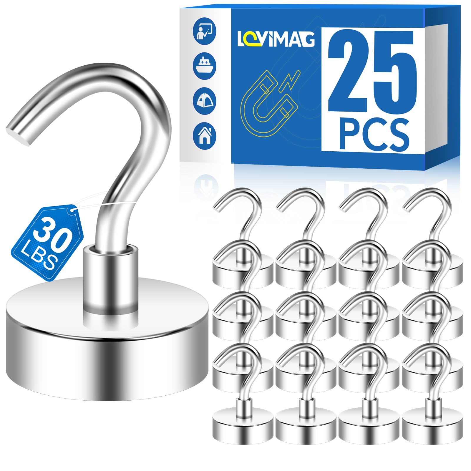 LOVIMAG strong magnetic hook demonstrates 30 lb vertical capacity in a cruise cabin setup