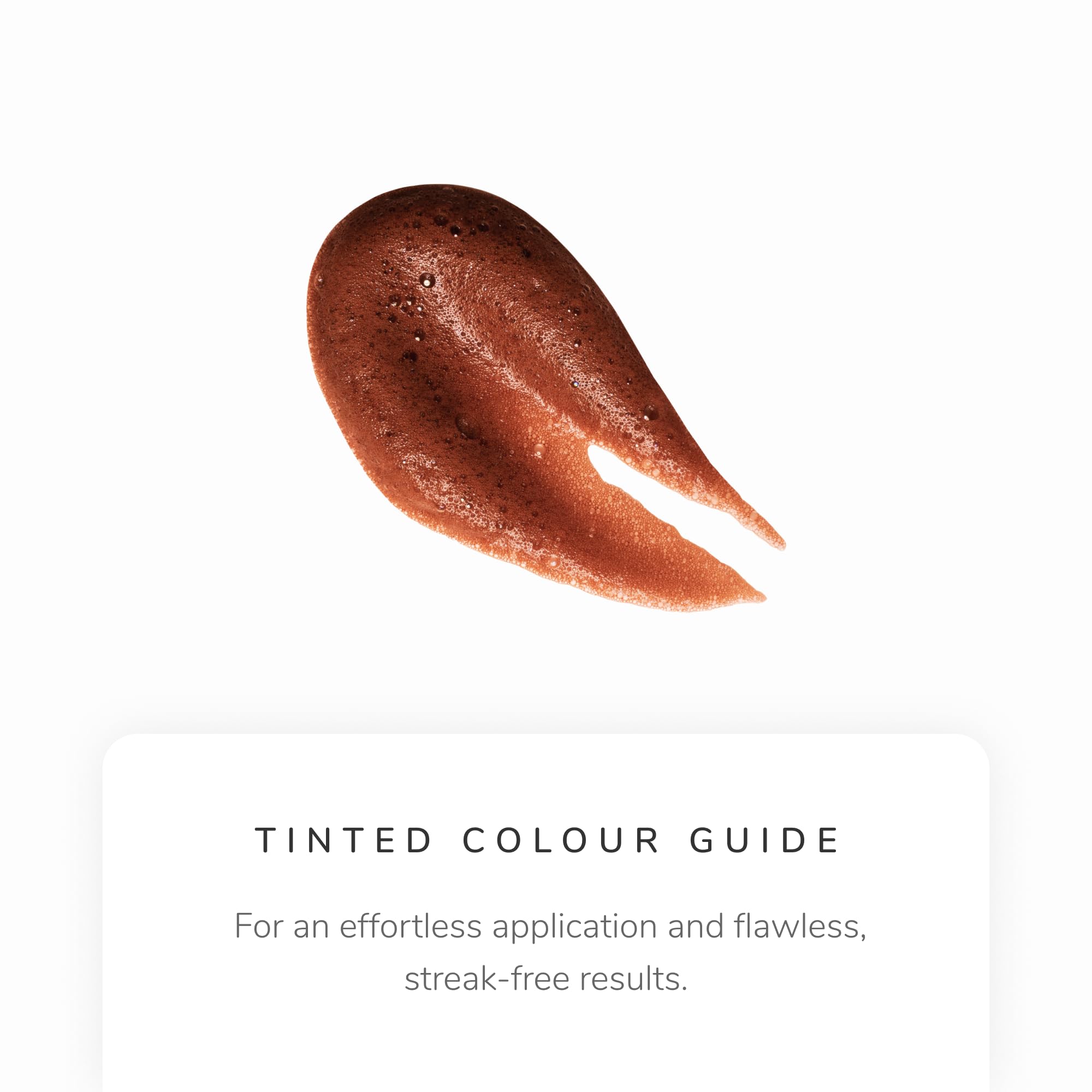Loving Tan Deluxe Bronzing Mousse foam application demonstrates streak-free spreading.