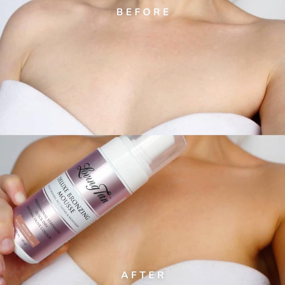 Loving Tan Deluxe Bronzing Mousse rinse after eight hours reveals deeper development.