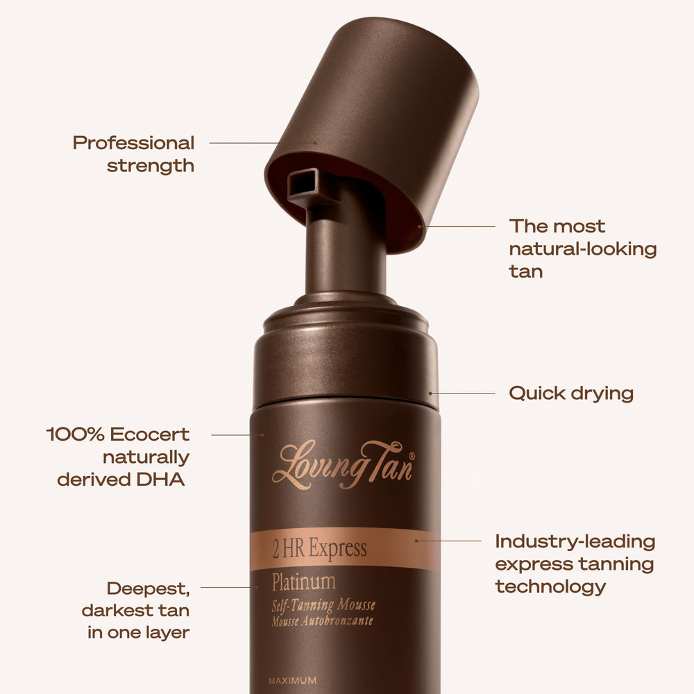 Loving Tan Platinum delivers a deep, natural-looking tan over 24 hours