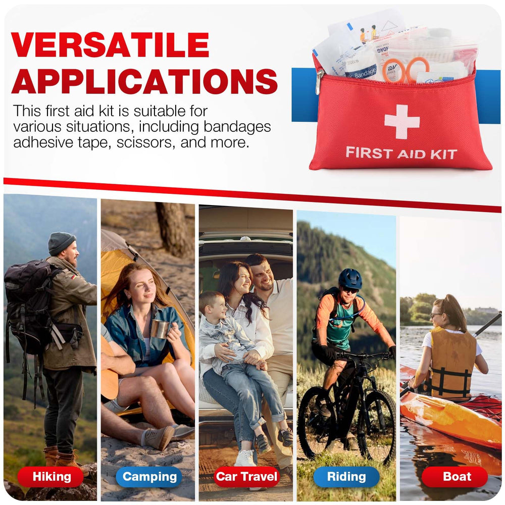 LOYEE compact first aid kit fits tight spaces in vehicles.