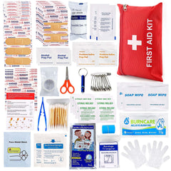 LOYEE first aid kit for home use with compact case, ready for quick response.