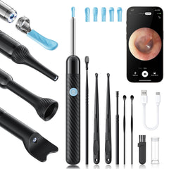 Loyker X6 with three arc ear picks for gentle ear cleaning and inspection.