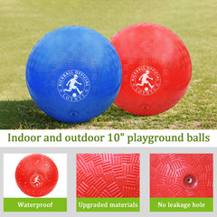 LOYNYE ball features bright red and blue colors for quick identification.