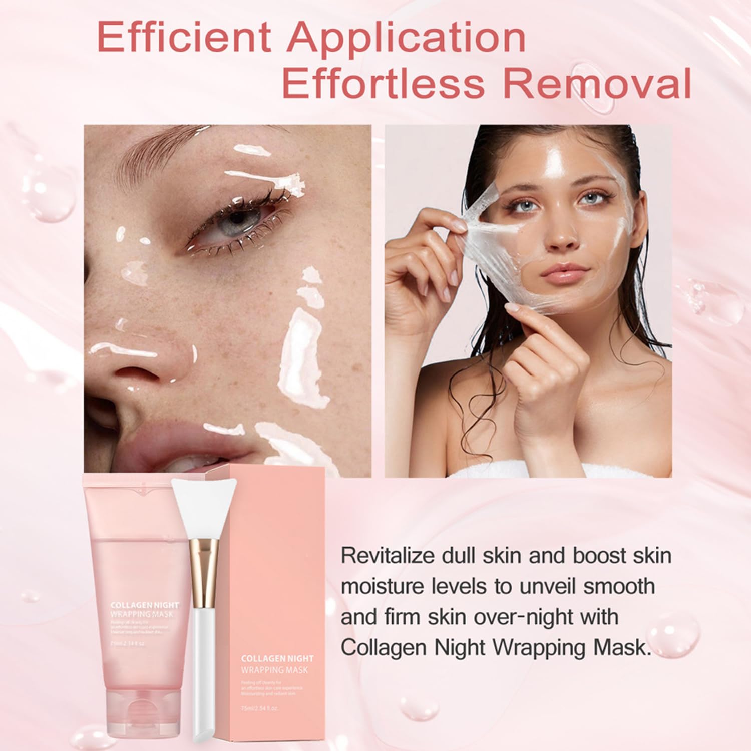 Application step image with brush and 15-minute dry time