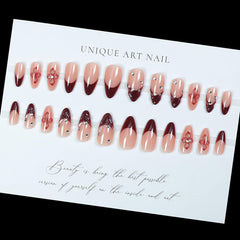 LPOODDNU almond nail kit provides 24 pieces for versatile nail styles