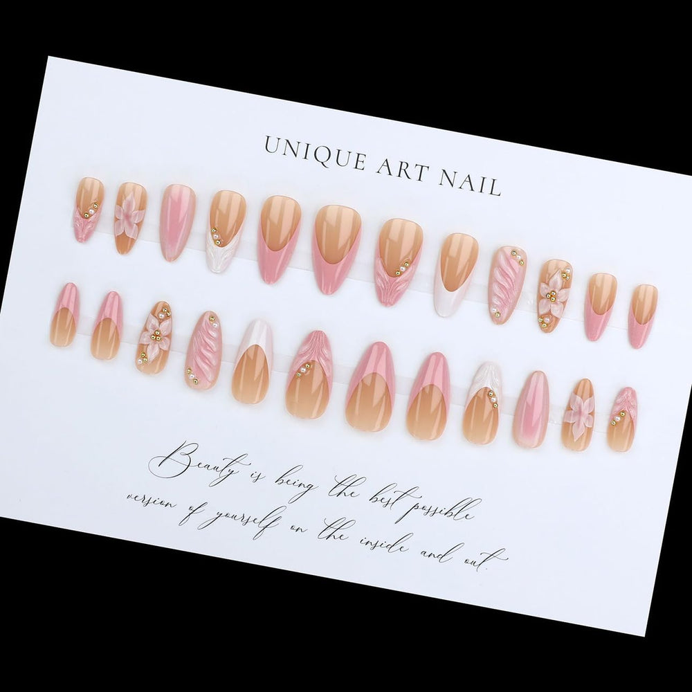 LPOODDNU jelly glue stickers enable quick, at-home nail applications.