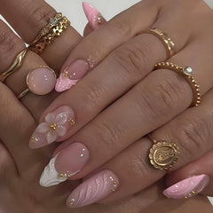 LPOODDNU glossy finish false nails provide vibrant color and salon-like shine.