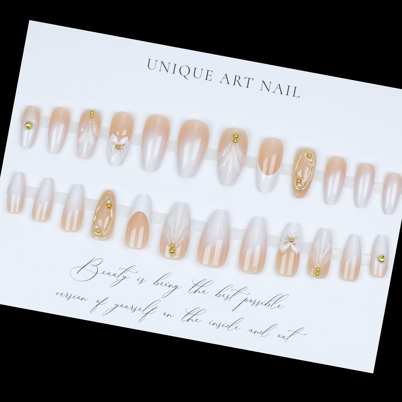 LPOODDNU glossy almond nails provide durable DIY wear